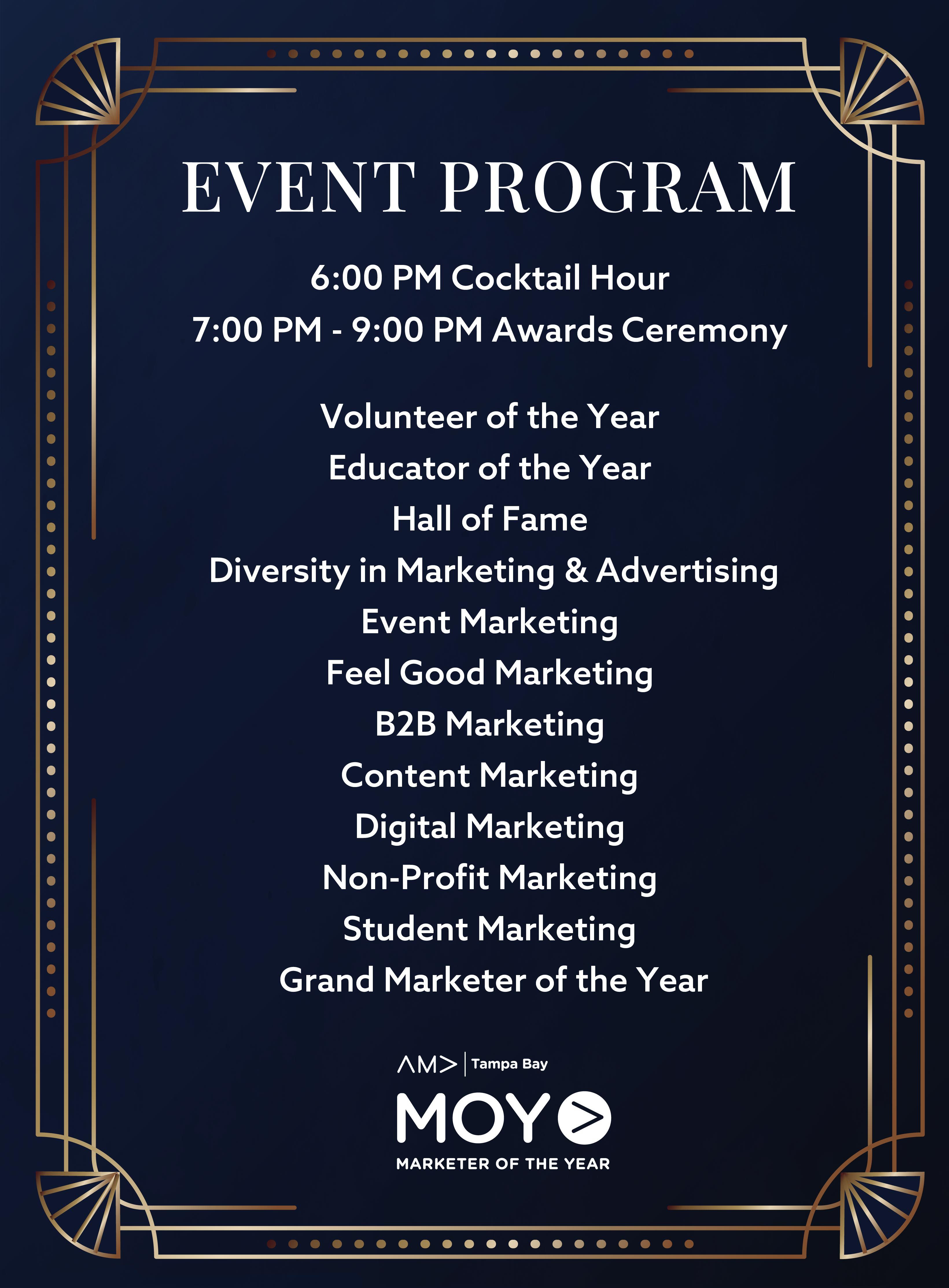 MOY Event Program